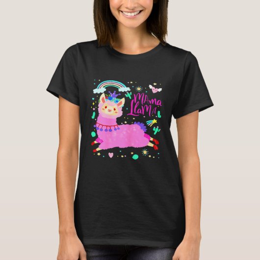 Mama Llama T-shirt (Voorkant)