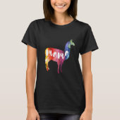 Mama Llama. Waterverf Art. T-shirt (Voorkant)