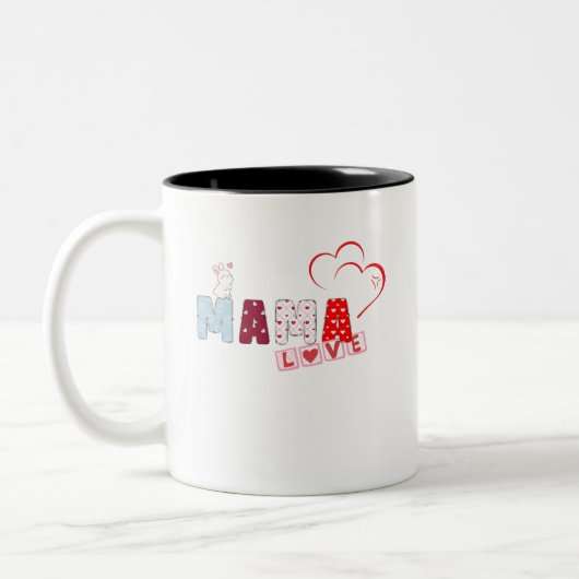 Mama Love Bunny Mok – Schattigee Patchwork Heart D (Links)