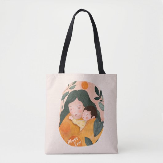 Mama Love Cozy Boho for Mom Tote Bag (Voorkant)