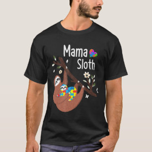 Mama Luiaard Autism Bewustzijn Geschenk T-shirt