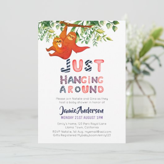 Mama LUIAARD Hangt maar wat rond Blauwe Baby Jonge Kaart (Staand voorkant)