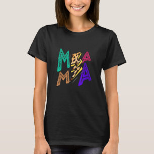 Mama luipaard bliksem mam leven gezegend mama moed t-shirt