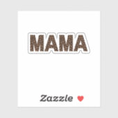 'Mama' Luipaard Design Trendy Verjaardagscadeau Sticker (Vel)