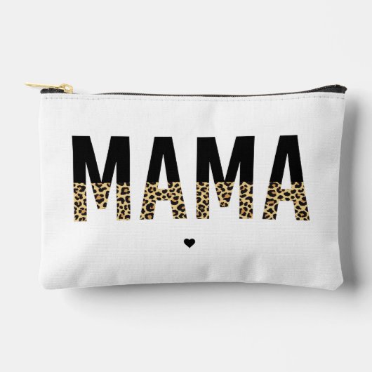 Mama Luipaard print Typografie Moeder Cadeaus Etui (Voorkant)
