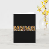 Mama luipaard woord grappige moederdag  kaart (Gele Bloem)