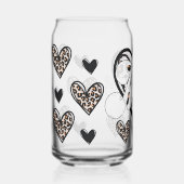 Mama luipaardprint blikvorm glas (Voorkant)