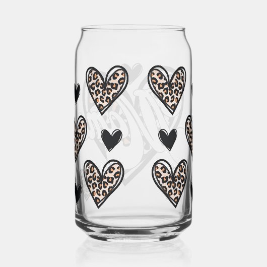 Mama luipaardprint blikvorm glas (Rechts)