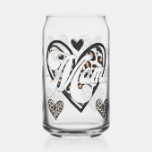 Mama luipaardprint blikvorm glas (Links)