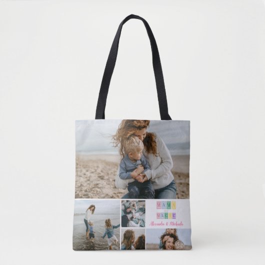 Mama Made Magic Patchwork Photo  Tote Bag (Voorkant)