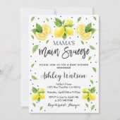 Mama Main Squeeze Citroen Baby Shower Uitnodiging (Voorkant)