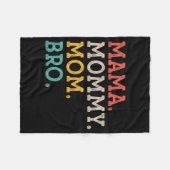 Mama Mam Bro - Moederdag Fleece Deken (Voorkant (Horizontaal))