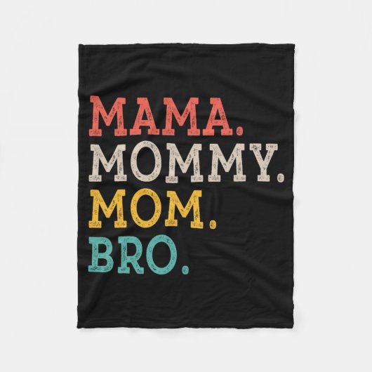 Mama Mam Bro - Moederdag Fleece Deken (Voorkant)