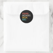 Mama Mam Bro - Moederdag Ronde Sticker (Tas)