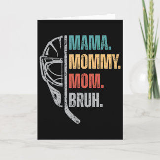 Mama Mam Moeder Bruh IJshockey Moederdag Dames Kaart