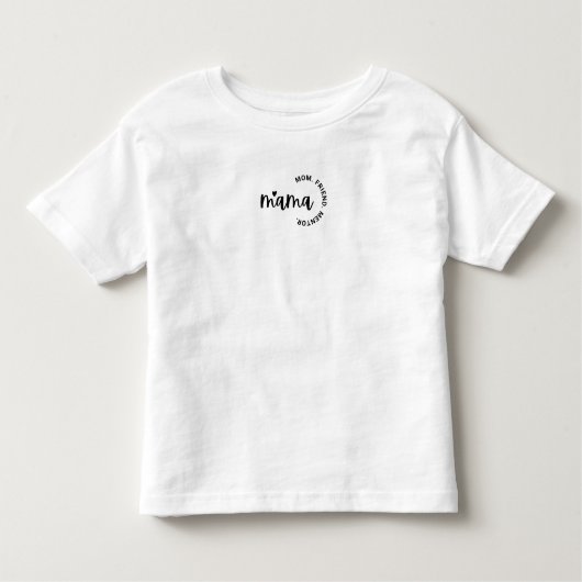 Mama- Mam, Vriend Mentor Peuter Fijne Jersey T-Shi Kinder Shirts (Voorkant)