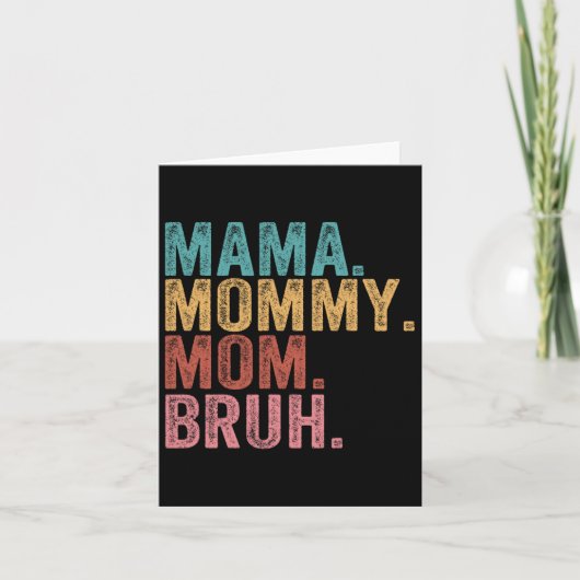 Mama mama Bruh Funny Boy Ma Life Moederdag Kaart (Voorkant)