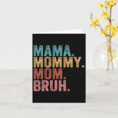 Mama mama Bruh Funny Boy Ma Life Moederdag Kaart (Gele Bloem)