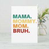 Mama mama bruh kaart (Staand voorkant)