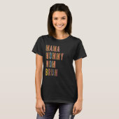 Mama mama Bruh Leopard Moederdag 1 T-shirt (Voorkant volledig)