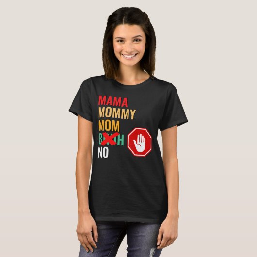 Mama mama Bruh Respect T-shirt (Voorkant volledig)