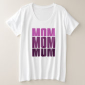 mama mama grote maat t-shirt (Design voorkant)