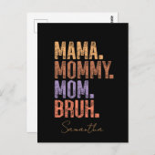 Mama. Mama. Mam. Bruh Briefkaart (Voorkant / Achterkant)
