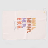 Mama. Mama. Mam. Bruh Golfhanddoek (Horizontaal)