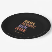 Mama. Mama. Mam. Bruh Papieren Bordje (Gekanteld)