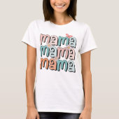 mama mama mam geeft madeliefje madeliefje vlinder t-shirt (Voorkant)
