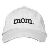 mama mama mama Black Geborduurde Pet (Voorkant)