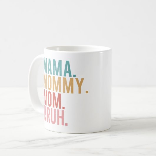 Mama mama mama Bruh  Funny Moeder Koffiemok (Voorkant links)
