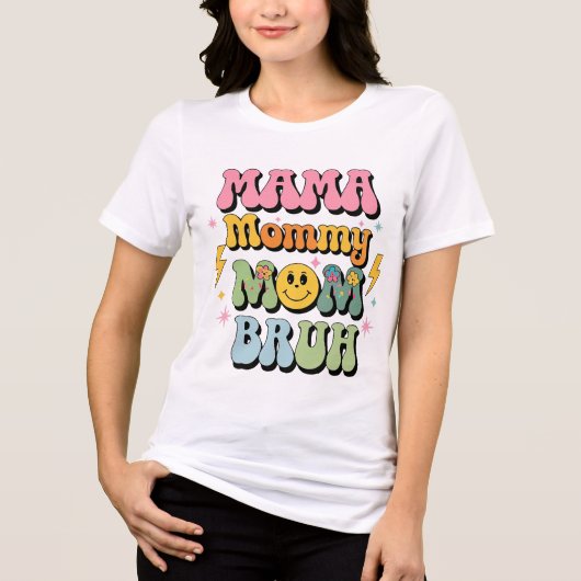 mama mama mama bruh T-shirt Moederdag 2025 (Voorkant)