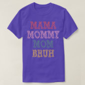 mama mama mama bruin t-shirt (Design voorkant)