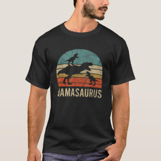 mama mama mama Dinosaur Funny 2 Twee kinderen Mama T-shirt