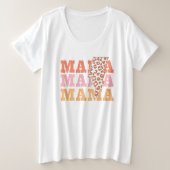 Mama Mama mama Grote Maat T-shirt (Design voorkant)