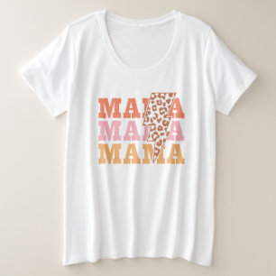 Mama Mama mama Grote Maat T-shirt