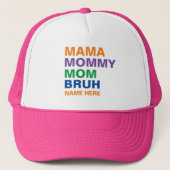 MAMA MAMA MAMA MAMA BRUH CUSTOM TRUCKER PET (Voorkant)