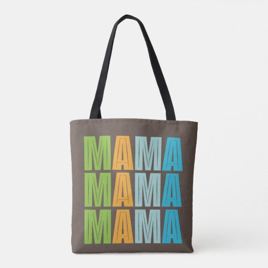 Mama Mama mama Tote Bag (Achterkant)