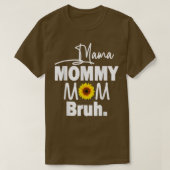 mama mama mama Zonnebloem mama en ik Jongen Gir T-shirt (Design voorkant)