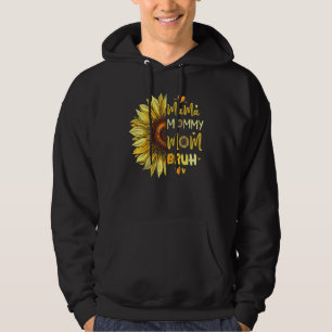 Mama Mama Moeder Bruh Mama Bloem Decoratie 2 Hoodie