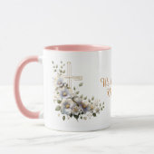 Mama, Mama, Nana, Oma Elegante Bloemen Frosted Mok (Links)