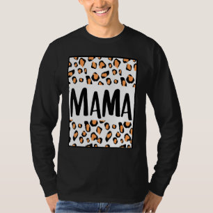 Mama mama Zoon Dochter Moeder mama mama mama Leopa T-shirt