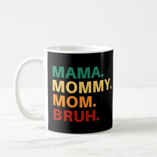 Mama mammie moeder bruh koffiemok (Links)
