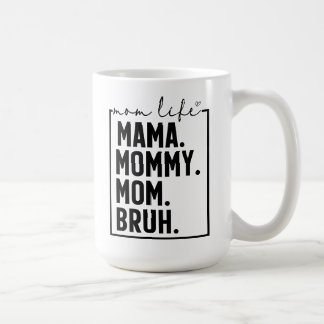 Mama Mammy Moeder Bruh Grappige Moeder Leven Koffi Koffiemok