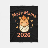 Mama Mare 2026 Fire Horse Matching Cute Funny Mate Fleece Deken (Voorkant)