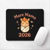 Mama Mare 2026 Fire Horse Matching Cute Funny Mate Muismat (Met muis)