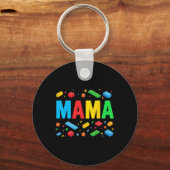 Mama Master Builder Bouwstenen blokken Grappig M Sleutelhanger (Voorkant)