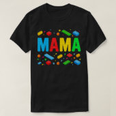 Mama Master Builder Bouwstenen blokken Grappig M T-shirt (Design voorkant)