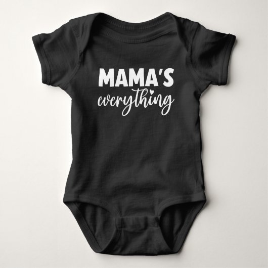 Mama & Me Matching "Mama's Everything" Newborn Romper (Voorkant)